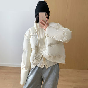 แจ็กเก็ตปลาปักเป้าให้ความอบอุ่่นสำหรับผู้หญิงแจ็กเก็ตปลาปักเป้ากลางแจ้งมีโลโก้ตามสั่งย้อมสีฟ้าแบบซ่อน - Product Image 5