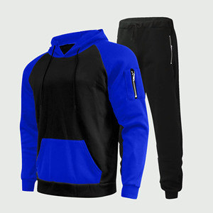 Pantalones deportivos de alta calidad de tela suave para hombre, de algodón y pantalones de chándal Sudadera con capucha, conjunto de 2 piezas, chándales para hombre, chándal para correr - Product Image 6
