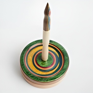 Porte-boule de fil en bois élégant outils de tricot de filature outils de crochet pour débutants cadeaux durables distributeur de fil de laine - Product Image 5