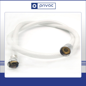 Venta al por mayor, marca Privac Brassworks, accesorios de baño, manguera de ducha flexible de PVC con tuerca de latón cromado y 1 año de garantía - Product Image 3