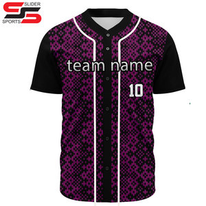 Maillot de baseball personnalisé pour homme, uniforme d'équipe respirant avec nom et numéro personnalisés, vêtements de sport OEM/ODM, vêtements de softball personnalisables - Product Image 1