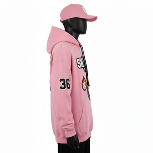 Vêtement d'extérieur d'hiver pour homme, en polaire respirant, léger, de haute qualité, couleur unie, taille plus, manches longues, broderie personnalisée - Product Image 2