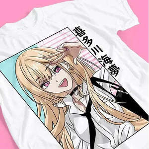T-shirt Anime Kitagawa Marin en jersey 100% coton avec décoration logo - Product Image 3