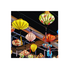 Vendedor caliente-Linterna de seda colgante para exteriores del Festival para decoración vintage de 99 linternas redondas de diamantes de datos dorados para el festival - Product Image 1