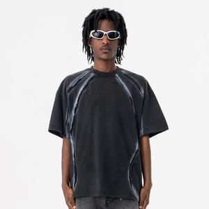 Camiseta de Verano para Hombre, Estilo Casual, Color Sólido, Impresión Serigráfica, 230 Gramos, Manga Corta, Alta Calidad - Product Image 5