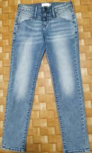 Jean décontracté pour femme grande taille, coupe slim, tendance, de haute qualité, délavé, taille mi-haute, fermeture éclair, polyester/coton - Product Image 2