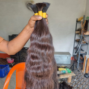 Extensiones de cabello ondulado Remy de un solo estiramiento indio Extensiones de cabello humano de cabello natural virgen indio - Product Image 1