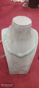 Collier de pierres précieuses naturelles à facettes unilatérales en pierre de lune arc-en-ciel Perles de pierre fantaisie - Product Image 5