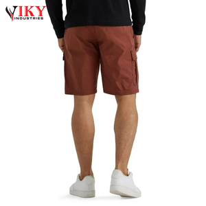 VIKY INDUSTRIES Short cargo en une seule couleur unie Design unique Vêtements d'extérieur pour hommes Stretch Cargo Shorts - Product Image 4