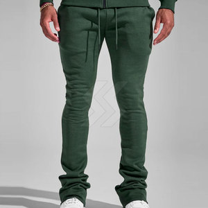 Pantalones de chándal apilados ligeros de alta calidad, el mejor Material, etiqueta privada, su propio diseño, pantalones de hombre lavados de nuevo estilo - Product Image 6