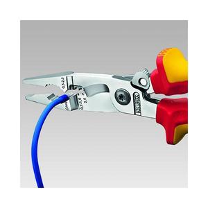 คีมติดตั้งระบบไฟฟ้าของ Knipex สีดำเคลือบอะทราเมนต์ พร้อมหัวขัดเงาและด้ามจับเคลือบพลาสติก - Product Image 2