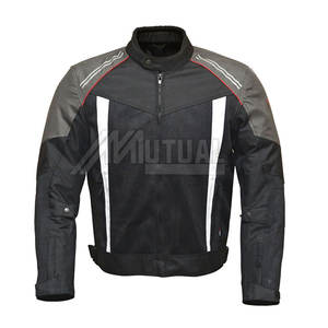 Chaqueta de motociclista resistente al viento para hombre con almohadillas extraíbles Material impreso transpirable para montar en moto a diario - Product Image 1