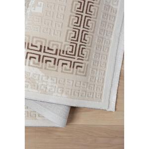 Alfombra Moderna Beige Netline Home Depot's Mexx MX001, Duradera, de Polipropileno y Poliéster, Fácil de Limpiar, Antideslizante, 80x150cm, Manual - Product Image 3