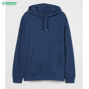 Sweat à capuche épais de haute qualité en molleton bouclette 100 % coton, épaules tombantes, sans cordons, coupe classique, respirant, séchage rapide - Product Image 5