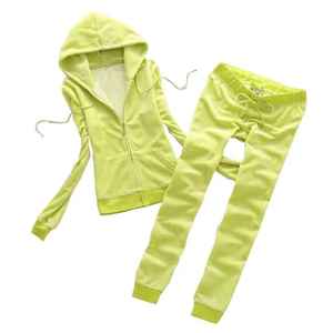 Custom Heavy <b>Weight</b> Fleece <b>Women's</b> Casual Winter Tracksuit Loose-Fitting Long Top Solid Pattern Washed Technique Vintage - Product Image 3