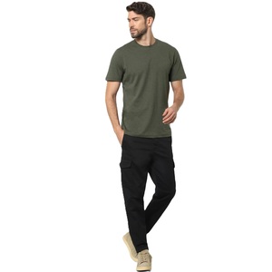 100% coton kaki T-Shirts pour hommes et femmes été col rond personnalisé imprimé lourd surdimensionné haut de haute qualité - Product Image 1