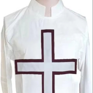 Túnica de San Tomás de Acon - Blanca o Crema, Ropa Masónica Tradicional para Uso Ceremonial, Origen Importado - Product Image 1