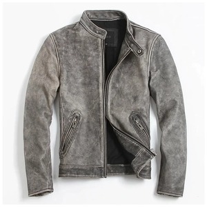 เสื้อแจ็กเก็ตหนัง2024ผู้ชายสีตามสั่งสไตล์ไซส์ - Product Image 1