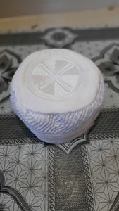 Nueva llegada de los hombres 100% algodón Bugis Kufi Topi alta calidad musulmán oración cráneo gorra de Bangladesh para las cuatro estaciones Kufi - Product Image 6