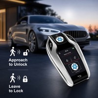Clé de voiture intelligente LCD 4 boutons, directement de l'usine, OEM ODM, écran tactile personnalisé, entrée sans clé, Apple Find My, anti-perte, 4 couleurs, 1 an de garantie