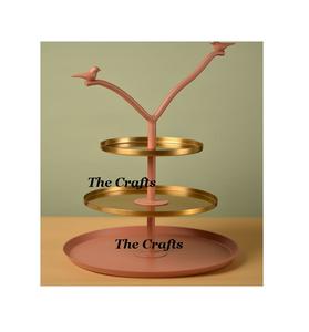 Soporte para servir pasteles de calidad superior Soporte para pasteles de forma redonda de acero inoxidable para uso en hoteles y bodas - Product Image 4