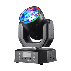 Mini LED contrôlée par DMX512 pour barre de lumière à tête mobile, douille E27 avec <span class=keywords><strong>iris</strong></span>, motif de scène rotatif, effet laser d'ambiance - Product Image 1