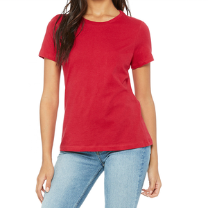 Mujeres al por mayor de algodón en blanco de color sólido camiseta de las mujeres en blanco mejor calidad de algodón camiseta para la impresión personalizada de las mujeres camisetas - Product Image 4