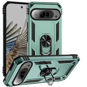 Funda de soporte de anillo magnético de primera calidad, fundas resistentes para teléfono móvil, fundas giratorias a prueba de golpes para Google pixel 9 Pro - Product Image 1