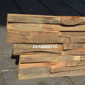 Revestimiento de Madera Natural Sólida 3D con Acabado Rústico para Paredes Interiores/Exteriores - Insonorizante y Antideslizante - Product Image 3