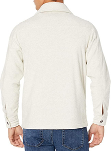 Chaqueta de lana Polar para hombre, chaqueta de invierno de manga larga con botones, abrigo de pesca informal cálido para exteriores, etiqueta privada de poliéster - Product Image 6