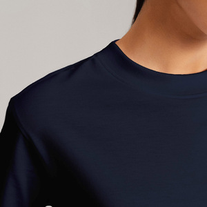 Camisetas lisas con estampado personalizado para mujer, camisetas unisex informales con estampado digital personalizado, ropa cómoda para mujer, fabricantes de ropa - Product Image 6