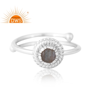 Stylish Design Handcrafted 925 Silver Natural <b>Labradorite</b> Gemstone <b>Ring</b> Custom Jewelry Manufacture - Product Image 3
