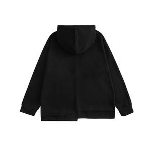 Sweat-shirt à capuche pour homme, hiver, logo simple, décontracté, élégant, beige, blanc, broderie numérique 3D, délavé à la pierre, tendance, grande taille, léger - Product Image 2