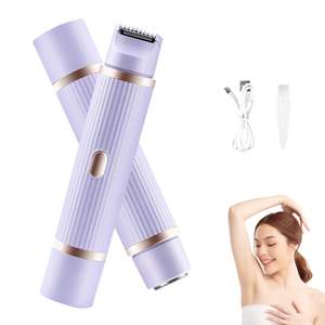 Rasoir électrique 2-en-1 pour femme, tondeuse de précision pour le visage, le maillot, les aisselles et les jambes, tondeuse corporelle silencieuse pour zones intimes - Product Image 1