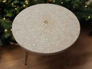 Table d'appoint en mosaïque éblouissante: Art irisé-Table basse bleue-Table d'appoint-Décor de salon-Cadeau - Product Image 3