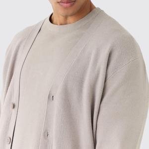 Suéter de punto de invierno transpirable personalizado, ropa de hombre, cárdigan de punto informal - Product Image 5