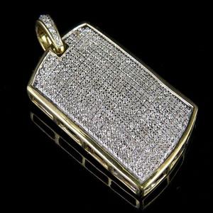 Pendentif et collier à breloques en argent sterling Moissanite de luxe Hip Hop glacé pour hommes bijoux de mode - Product Image 1