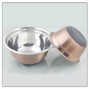 Tazón de Acero Inoxidable Pulido Ecológico de Alta Calidad, Antiderrames, con Base de Silicona y Borde Ancho para Servir Alimentos en la Cocina - Product Image 3