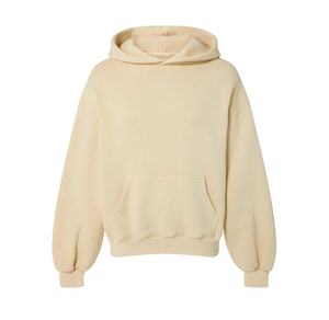 Sweat à capuche épais en molleton 100 % coton pour homme, qualité supérieure, coupe ample, personnalisable avec logo imprimé - Product Image 3