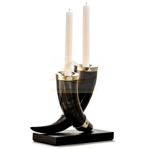 <b>Set</b> of 3 Handmade <b>Candle</b> Stand and Candelabra Holder Scented Wax Storage T Light Holder Gold and White Color Tabletop Supplies - Product Image 5