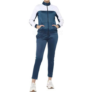Survêtement de mode personnalisé pour femmes, dernier modèle, ensembles de jogging uni, survêtements deux pièces, vêtements de jogging pour femmes - Product Image 5