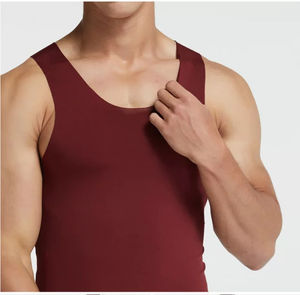 2024 camiseta sin mangas de algodón 100% de alta calidad para hombre, camiseta sin mangas de secado rápido para correr, ropa de entrenamiento para hombre, tasa de venta al por mayor de Fitness - Product Image 4