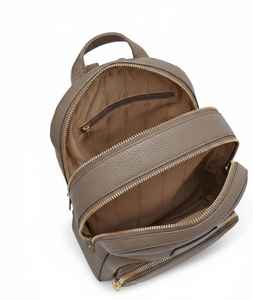 Sac à dos en cuir véritable beige nude de qualité supérieure pour femmes, petit sac à dos de luxe tendance, sac à main de voyage mignon pour femmes, sac à main de voyage, États-Unis - Product Image 3