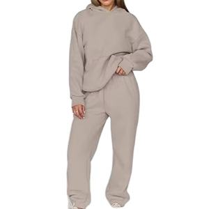 Conjunto de Dos Piezas para Mujer, Conjuntos de Salón de Dos Piezas, Sudaderas con Capucha y Pantalones Deportivos, Ropa de Moda Otoñal, Chándal - Product Image 1