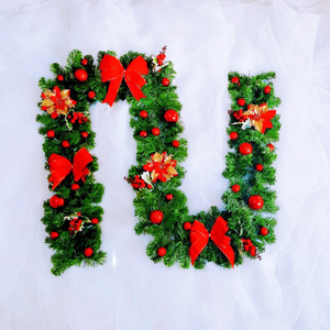 พวงมาลัยตกแต่งคริสต์มาส | สำหรับประตูผนังบันได | กลางแจ้งในร่ม - Product Image 5