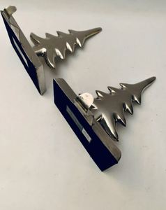 Colgador moderno de plata para medias con acabado de espejo Ideal para REGALOS FESTIVOS elegantes de vacaciones y exhibición de decoración elegante - Product Image 6