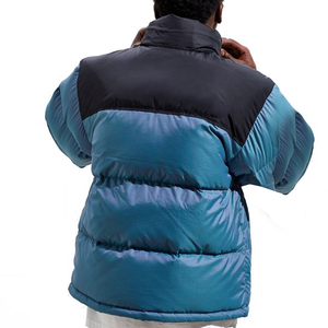 Veste matelassée légère de haute qualité hommes femmes toile manteau d'hiver coupe-vent imperméable à capuche col haute rue - Product Image 3