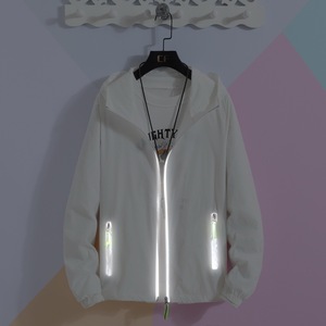 Sweat à capuche avec fermeture éclair et protection solaire pour vêtements de grande taille coupe-vent pour la course à pied la pêche et le cyclisme - Product Image 4