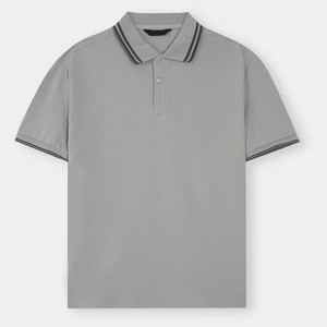 Personnalisé Vente directe d'usine Hommes à manches courtes pour chemise Motif solide Tissu polaire écologique Service OEM - Product Image 2