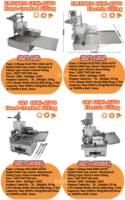 Distributeur de Beignets et Mochi 3 Formes, 110 V Automatique ou Manuel à Manivelle, Presse à Main, Entonnoir pour Faire des Boules de Mochi et Donuts